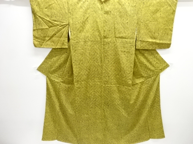 JAPANESE KIMONO / ANTIQUE TAISHO-ROMAN KIMONO / WOOD GRAIN PATTERN / T